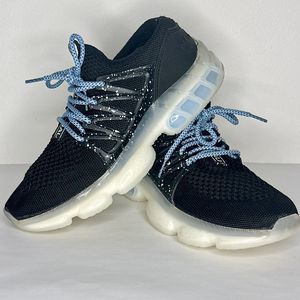 Nautica Dilara Women's Size‎ 7.5 Lace-Up Black Running Casual Walking Sneaker